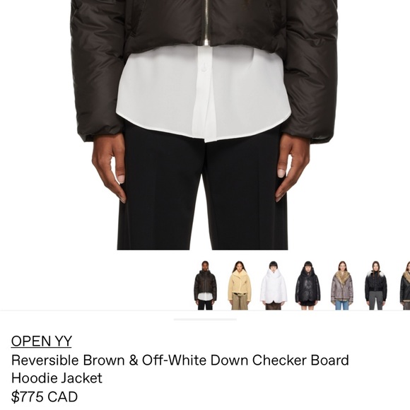 OPEN YY Unique Reversible Puffer Jacket - Picture 3 of 6